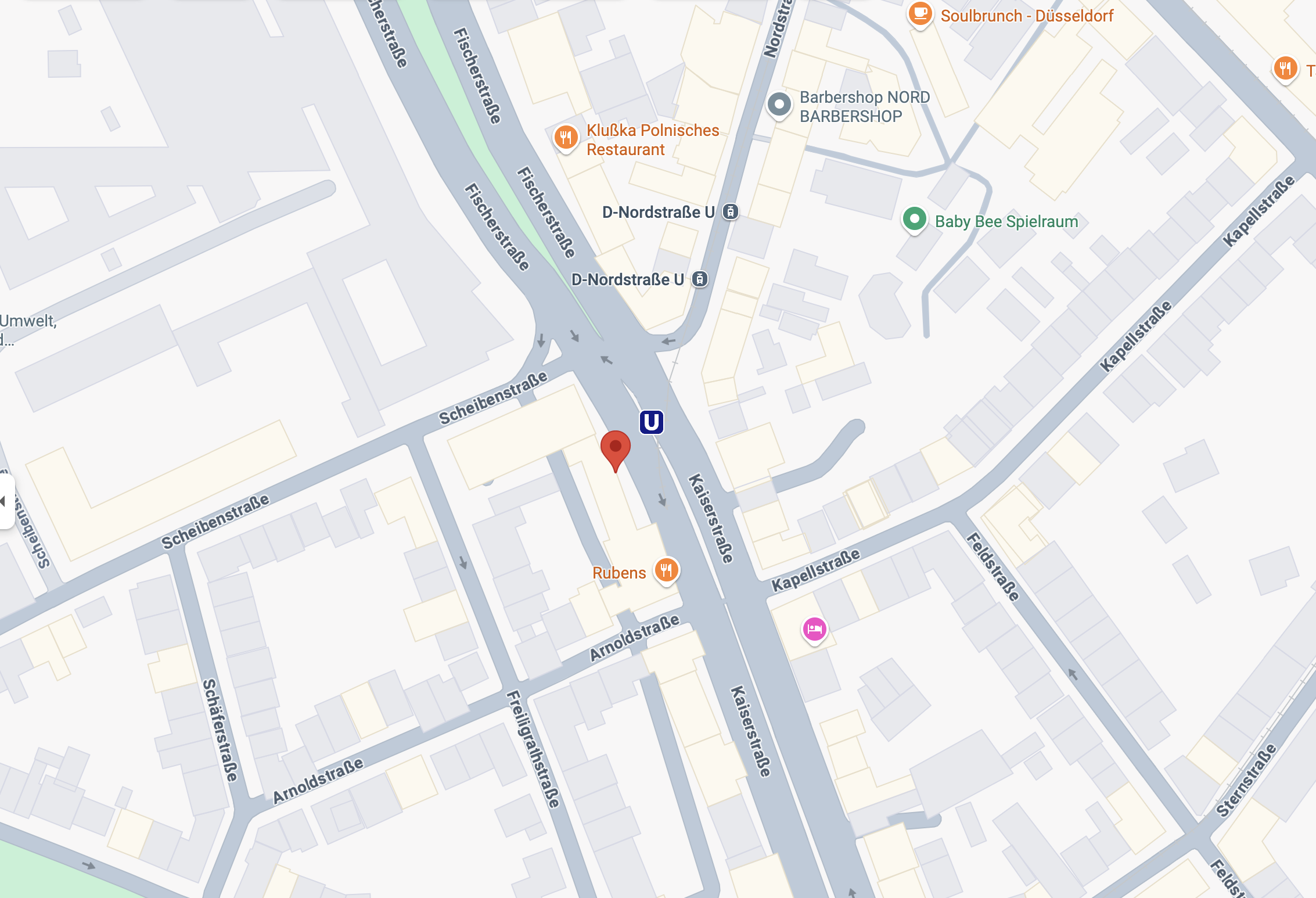 Map of Kaiserstraße 5, 40479 Düsseldorf